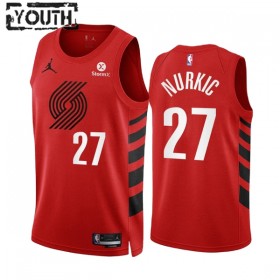 Canotte Bambino Portland Trail Blazers Jusuf Nurkic 27 2022-23 Statement Edition Rosso Swingman